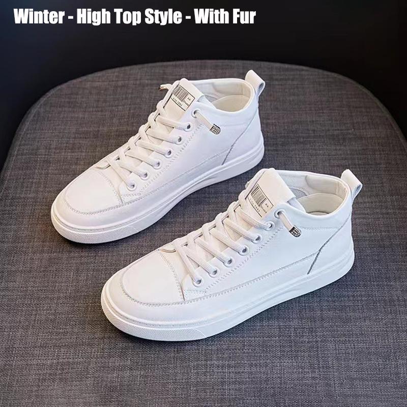 

2026 Real Leather Women White Sport Shoes Casual Flats Anti-slip Outdoor Walking Sports Board Shoes Sapatos Femininos 40