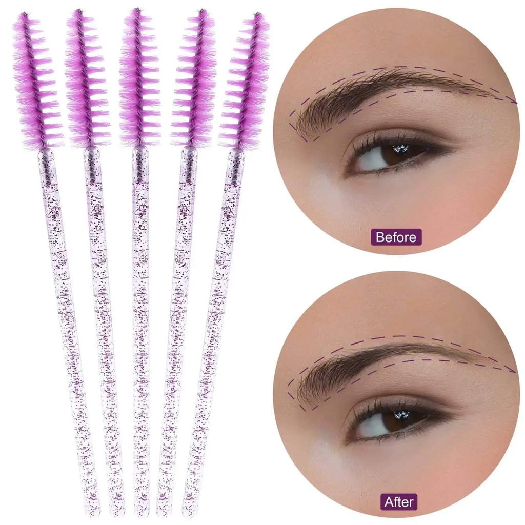 100/1000pcs  Disposable Mascara Wands Eyelash Brush Spoolies for Eyebrow Eye Lash Extension Colorful Wholesale Beauty Tools