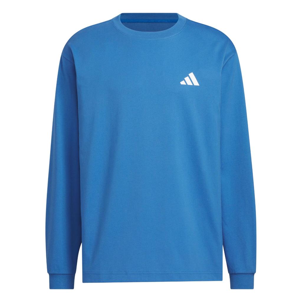 adidas T Shirts Unisex Blue Crew Neck Moderate KF5195-