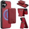 LC.IMEEKE L3 For iPhone 17 Magnetic Case Detachable Card Holder Leather TPU Mobile Cover