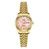 Nibosi 2697 Silver Gold Diamond Ladies Watches Stainless Steel Band Quartz Watch Waterproof Calendar Luminous Women Wristwatches
