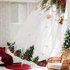 Single Panel Holiday Christmas Ball Theme Printed Curtain Digital Polyester Suitable Living Room Bedroom Kitchen Decoration With Rod Pocket Ideal For