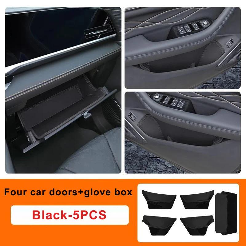 For Geely Monjaro Xingyue L -2025 Car Door Slot Organizer Box Leather Glove Box Storage Groove Pad Interior Accessories