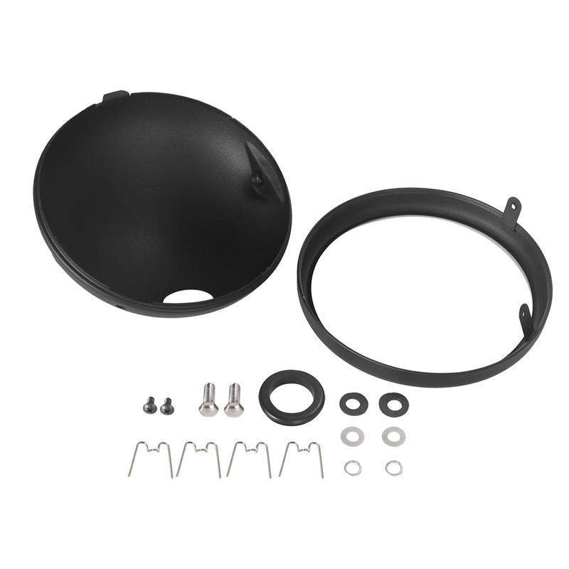 Universal Bucket Shell Lighthouse 7” 7INCH Motorcycle Headlight Cover For LED Headlight Parts Housing Adjustable Mount Bracket