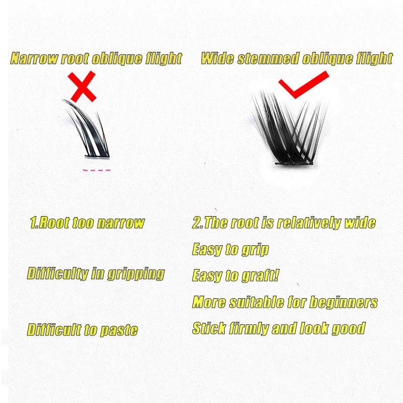 80 Cluster DIY Eyelash Segmented False Eyelash Bundle Eyelash String Fox Eye Natural Makeup Products