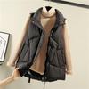 Gilet chaud d'hiver sans manches pour femme, grande taille