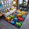 Colorful Dice and Sunset Scene Suitable As a Non-slip Mat for the Living Room or Bedroom Sofa