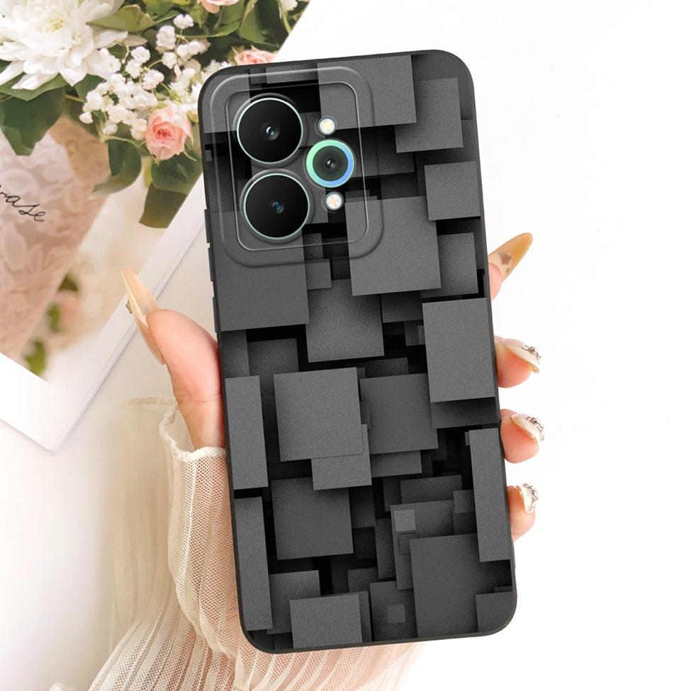 Cover For Realme 15 Pro Casing RMX5101 Silicone Luxury Fashion Flowers Kawaii Cute Painted Shockproof Phone Case