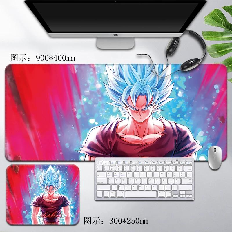 Leder Dragon Ball Mauspads Wasserdicht Son Goku Druckmuster Herren Computer Peripherie Zubehör Große Größe Gaming Tastatur Büro Schreibtischmatte