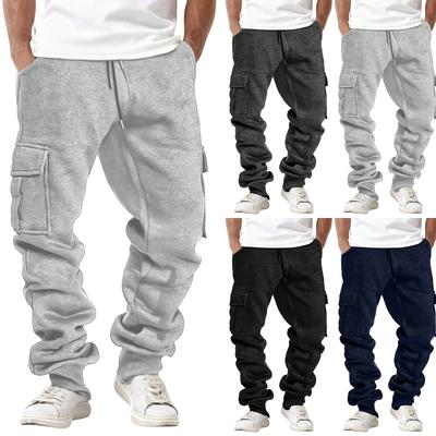 Men's  Sports  Leisure  Versatile  Multiple  Pockets  Workwear  Trousers