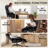 Executive Home Office Chair Reclining Function Footrest Computer Desk Chair High Back Black