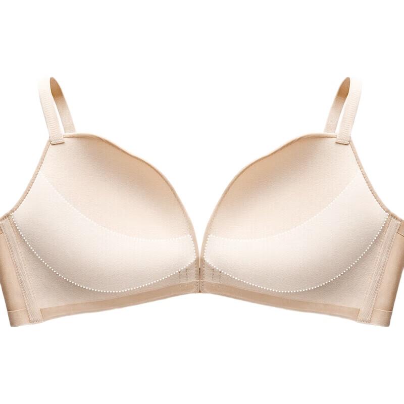 YOUKESHU [Front Closure] Women's Bra, Push-Up for Small Breasts, Enhancing, Sexy, Seamless, Breathable, Wireless, Lift-Up Brassiere