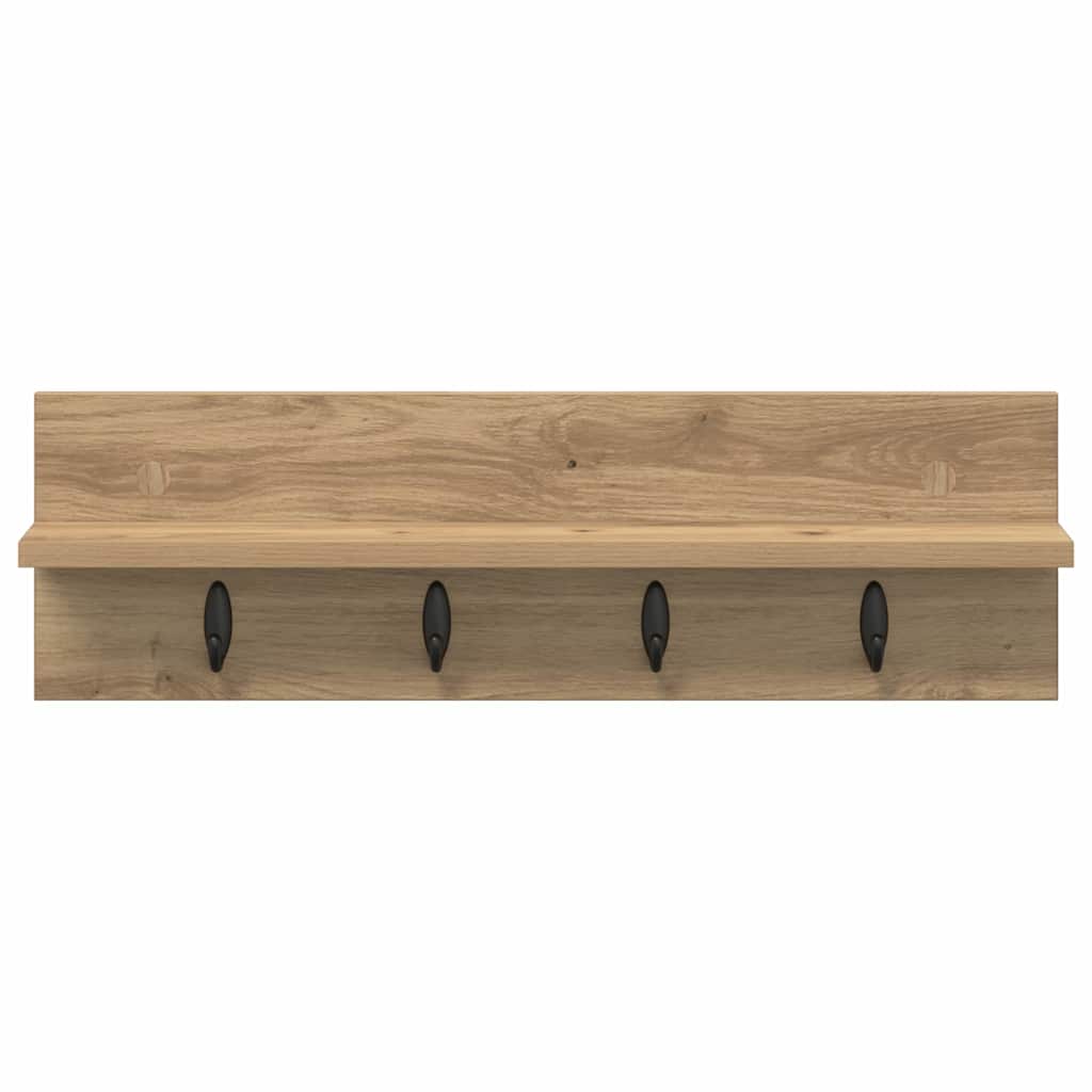 Wall mounted nightstand Artisan Oak 60 x 10.5 x 18 cm