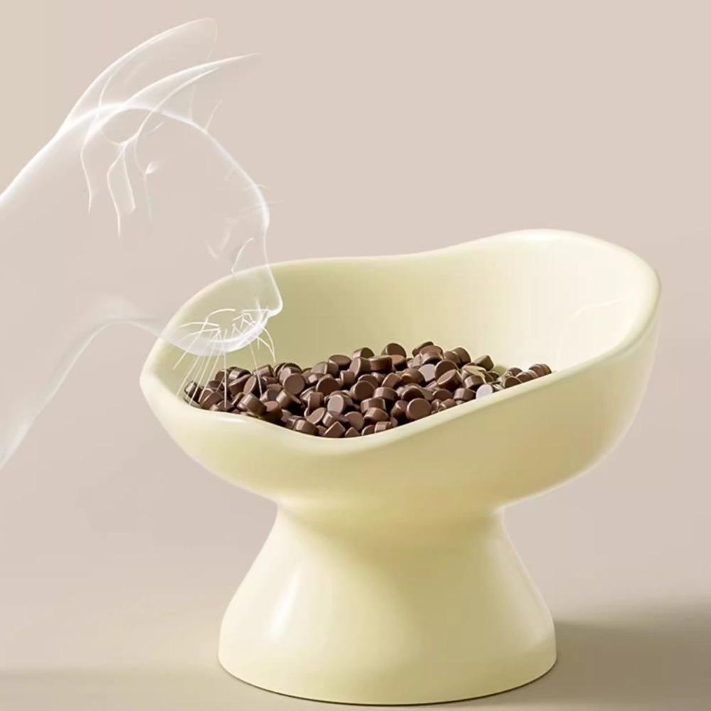 Rutschfester Boden Anti-Kipp-Katzennapf Schräger Winkel Nackenschutznapf Schräger Haustiernapf Senior-Haustiere