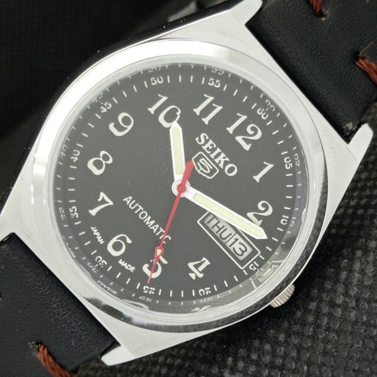 

REFURBISHED VINTAGE SEIKO 5 AUTO 6309A JAPAN MENS D/D BLACK WATCH 595c-a319218-9 SKU595c-a319218