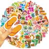 100 Summer Beach Style Graffiti Stickers Decorate Notebook Suitcase DIY Waterproof