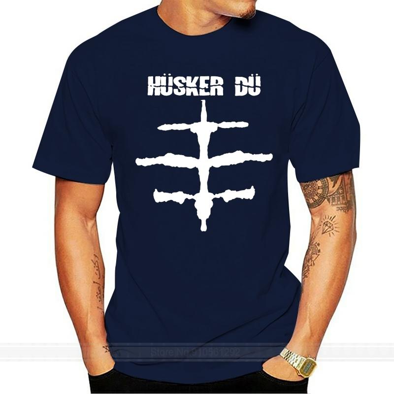 

NEW HUSKER DU EVERYTHING FALLS APART WHITE BLACK MENS SHIRT USA male brand teeshirt men summer cotton t shirt S