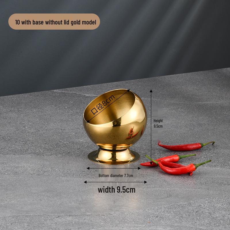 Stainless Steel Slanted Mixing Bowl Set with Lid, Ideal for Seasoning, Sauces & Condiments