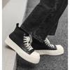Fashion Women Platform Ankle Sneakers High-Top Lace-Up Canvas Shoes for Women Spring Autumn Trendy -Design Sneakers Zapatos De Mujer