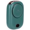 Mini Electric Fan Portable USB Charging Neck Hanging Bladeless Fan for Outdoor Sports TravelGreen
