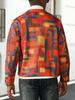 Men's Outdoor Casual Street Style Lapel Print Zip-up Jacket