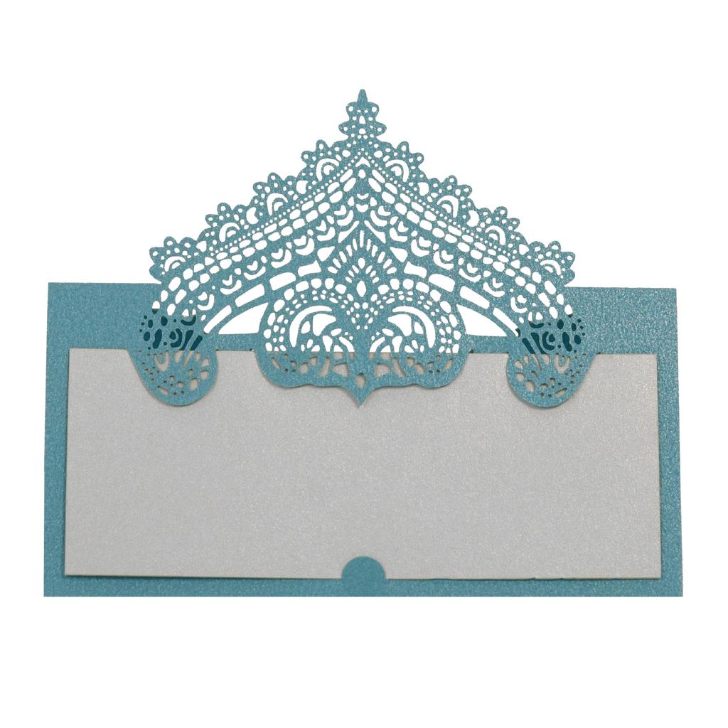 50p 3D Lace Wedding Table Card Hollowed Out Holiday Handwritten Banquet Hotel Seat Card Seat Card Party Decoration Card