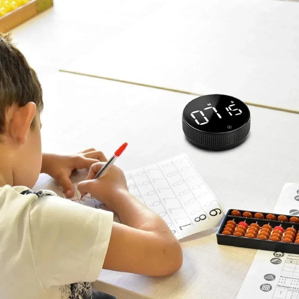 Kuchyňská minutka Digitální odpočítávání Magnetická vajíčková minutka pro vaření s funkcí konstantního světla pro učebny Tichá pro děti Dospělé