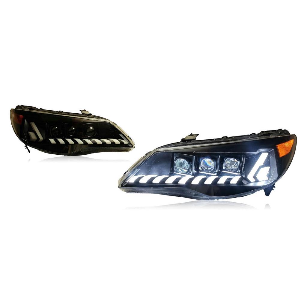 LED Projector Headlights with Flowing Turn Signals for 06-15 Honda Civic Si FD2