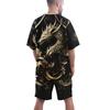 Lässiger Sportanzug atmungsaktiv Outdoor lässig Herren T-Shirt Fünf-Punkte-Hosenanzug Sommer 3D-Druck Anzug Herren