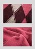 Men's Hong Kong Style Retro Diamond Pattern Loose Knit Sweater - Color Block Pullover & Cardigan for Autumn/Winter.