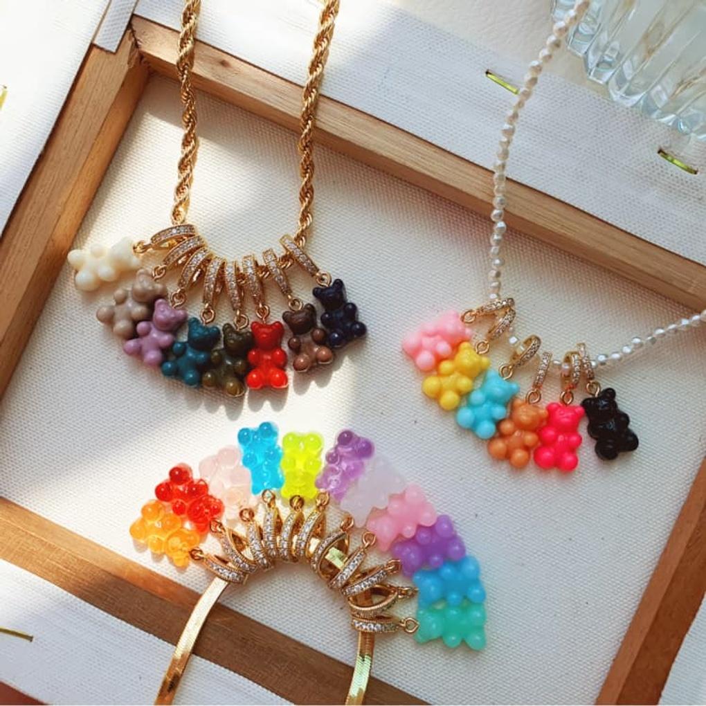 Women's Best Haribo Bear Necklace Daily Layered
