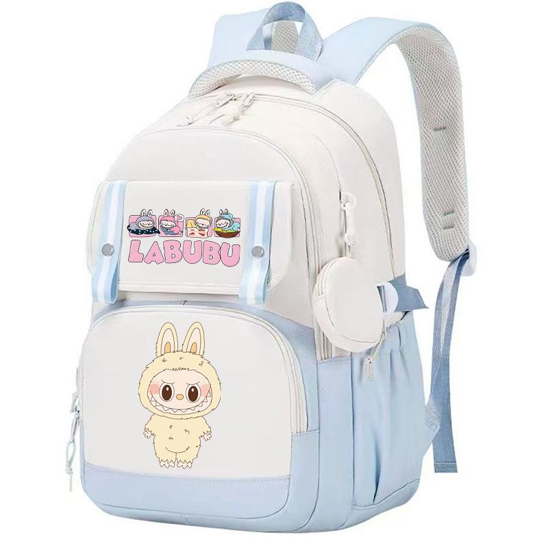 Cute Printed Backpack Teenager Student Girl Boy Knapsack Large Capacity Waterproof Casual Bag Coin Purse Women Laptop Bag Mochila