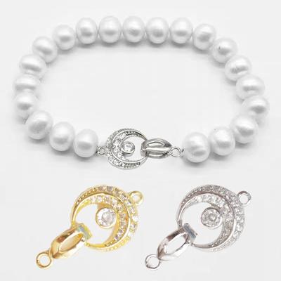 Schloss Verschlüsse Zubehör DIY Hausgemachte Handarbeiten Perlen Stecker Link Armband Schmuck Schnalle M V5V7