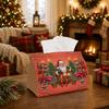 1pc Vintage Retro Holiday Tissue Box | Multi-functional Seasonal Napkin Dispenser, Available Suitable for Home, Xmas Parties Santa Claus Classic Truck