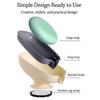 Plastic Suction Cup Soap Dish With Drain Water Multifunctional Soap Holder Kithcen Sponge Container for Bathroom Supplies