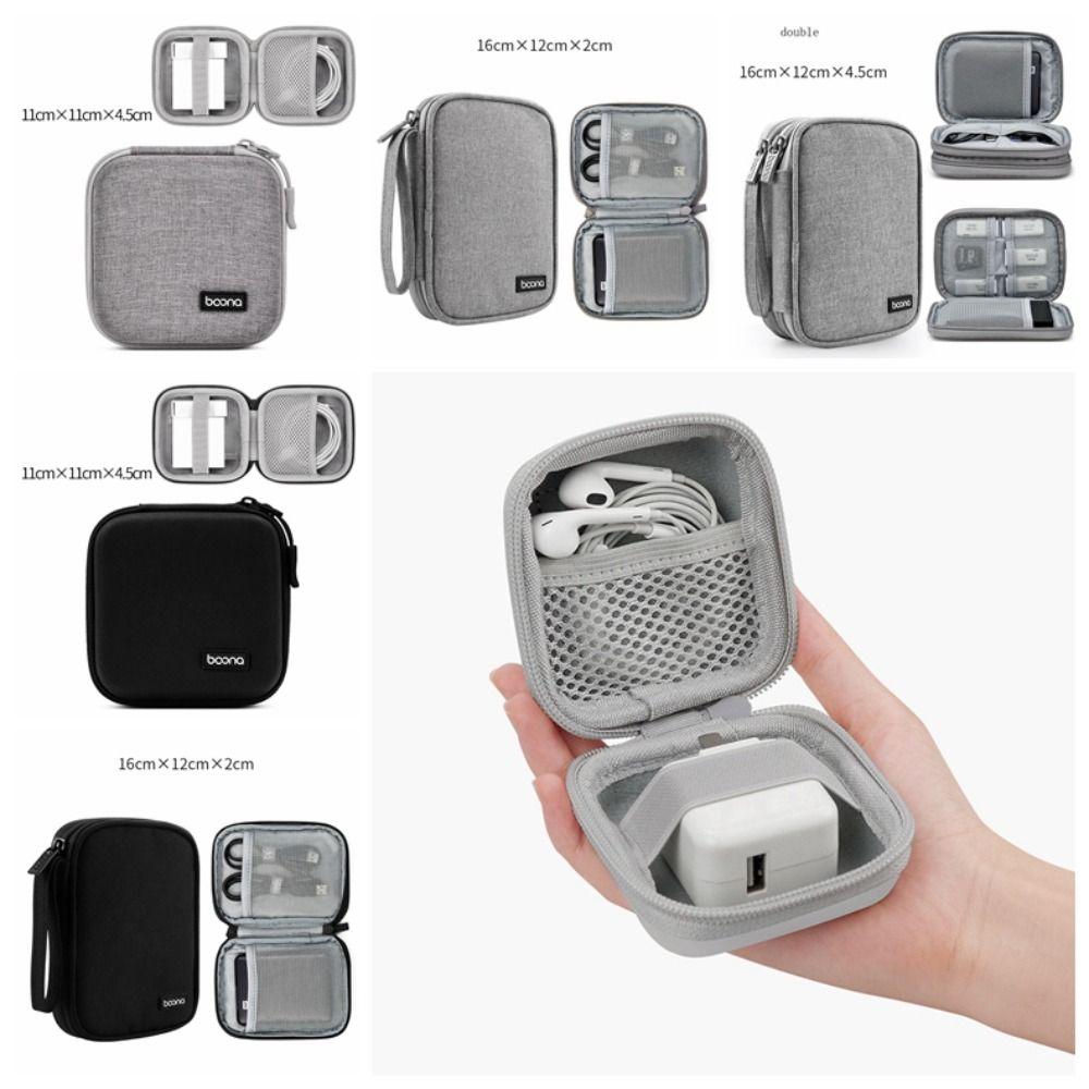 

Защитный чехол с твердым корпусом, портативная сумка для хранения цифровых гаджетов, эластичные ремни, сумка для кабеля передачи данных