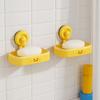 Wall Mounted Suction Cup Soap Box Cartoon Duck Soap Container Tray Creative Soap Holder  Household