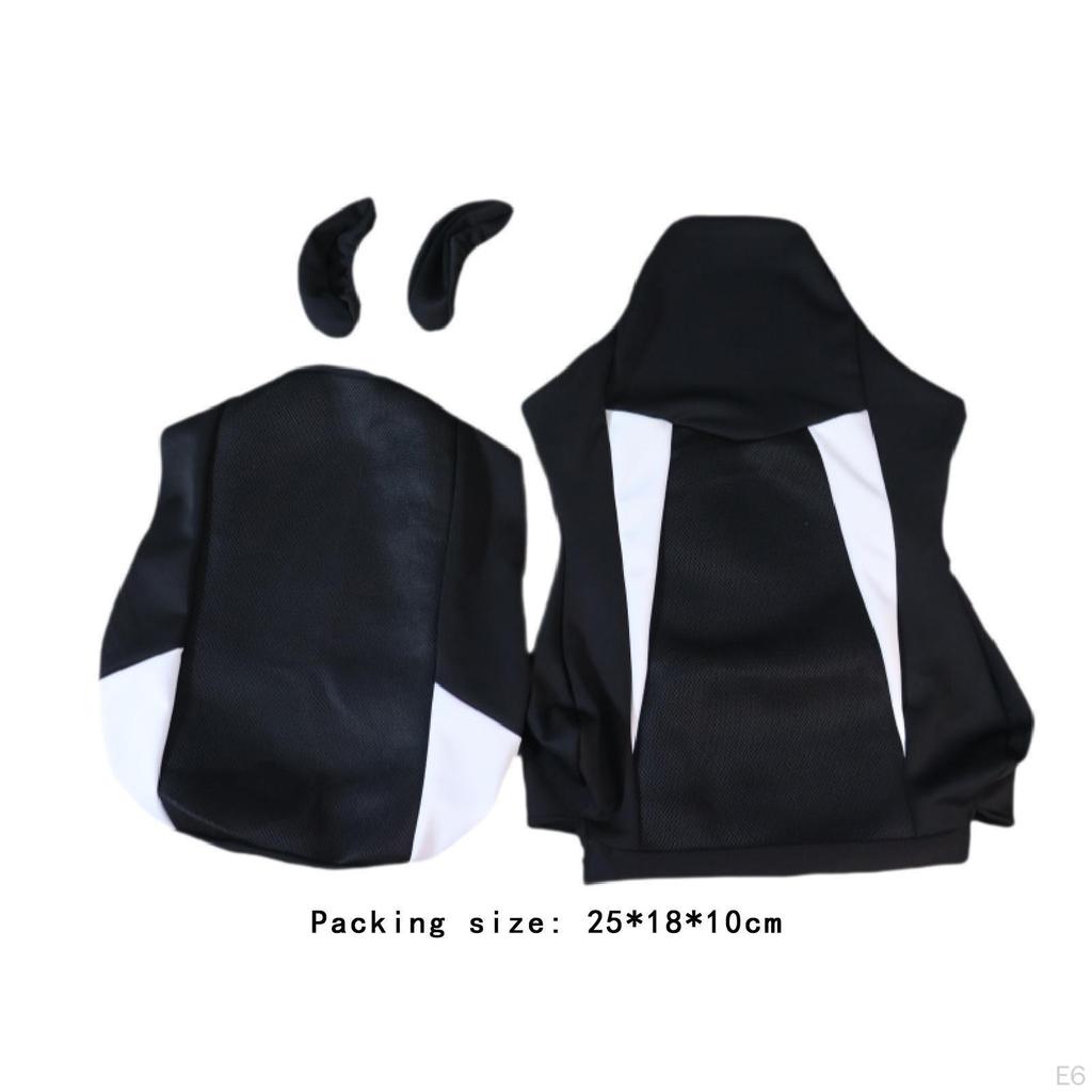 Gaming Stuhlbezüge Computer Büro Weich mit Armlehne Rückenlehnenbezug Überwürfe