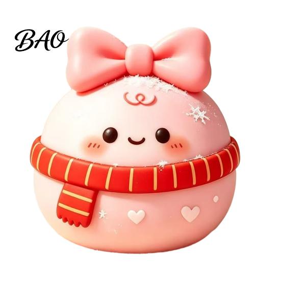 Christmas Stocking Stuffers Daifuku Stress Relief Toy, Slow Rebound Steamed Bun Squeeze Crunchy Ball Sensory Holiday Party Favors for Kids Adults Toy