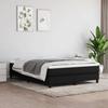 3144071 vidaXL Bed with Box Spring and Mattress Black 140x190 Cm Fabric