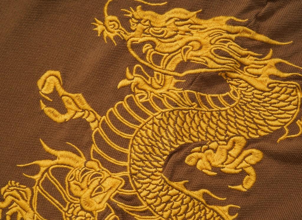 Supreme X The Great China Wall Dragon Polo "Brown"