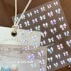 5D Sparkle Clear Diamonds Colorful Thin Little Bow Tie Bowknot Adhesive Nail Art Stickers Decals Manicure Ornaments Suppliers