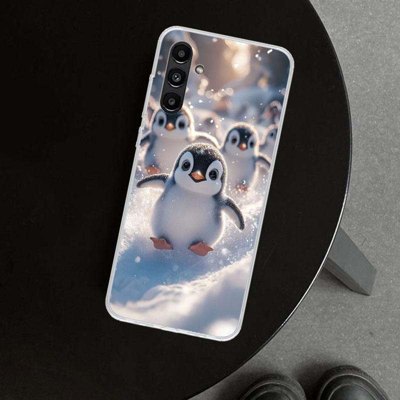 Weihnachts Pinguin Handyhülle Cover für Samsung Galaxy A17 A16 A26 A36 A56 A57 A37 A15 A25 A35 A55 A14 A24 A34 A54 A13 A23 A33 A5
