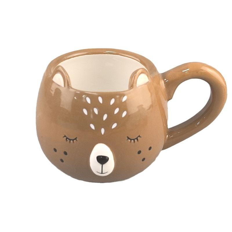 Cartoon Cute Ceramic Mug Gift Home Sloth With Handle Breakfast Cereal Cup Milk Cup