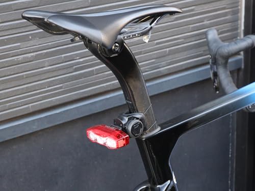 RecMount Seatpost Dial-Mount Safety Light Mount for CatEye Taillights [SeatPost2-CATTail] Easy Installation, High Mounting Strength, Multi-Shape Compa