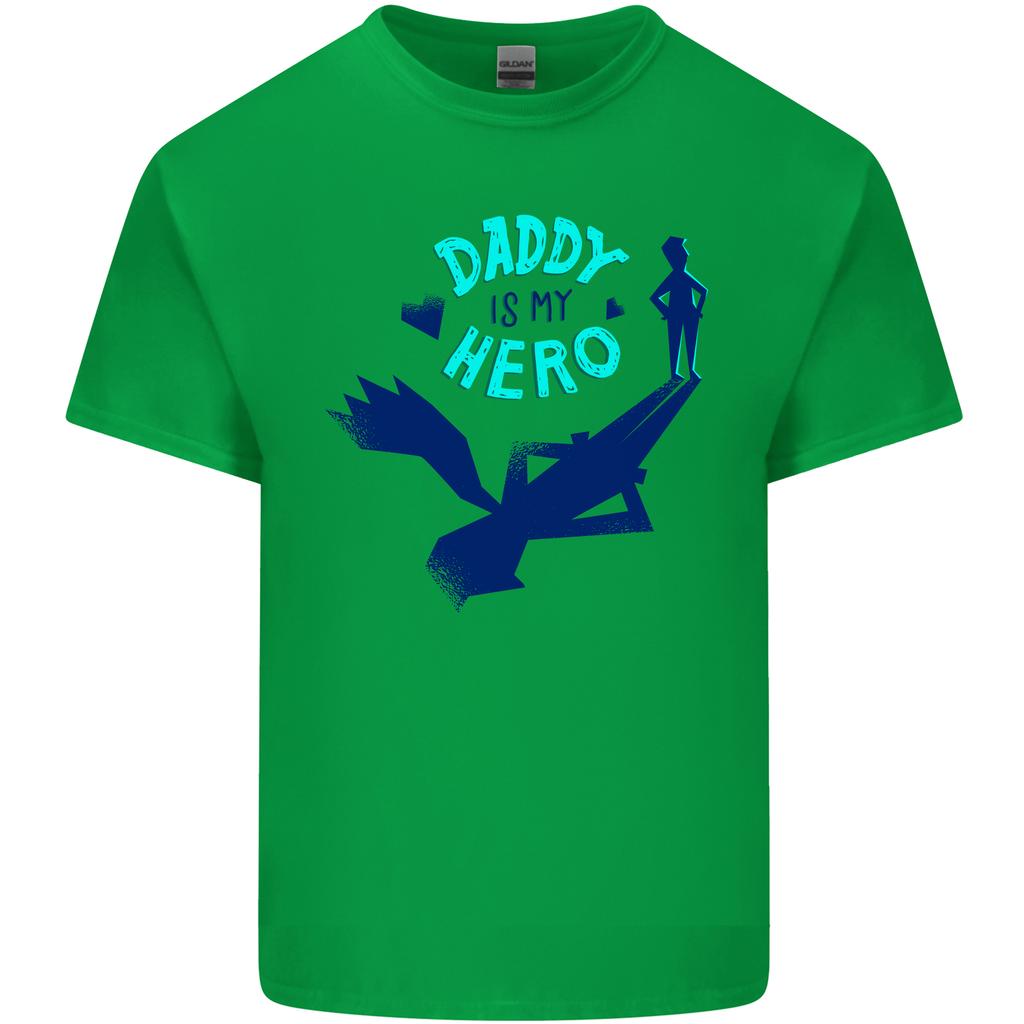 Daddy Is My Superhero Funny Fathers Day Unisexs Light Cotton TShirt