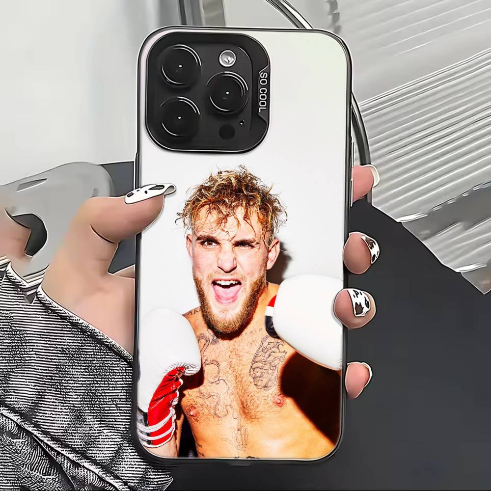Boxing Star J-Jake Paul Phone Case For iPhone 17,16,15,14,13,12,11 Plus,Pro Max,XS,Colorful Silver Black Cover