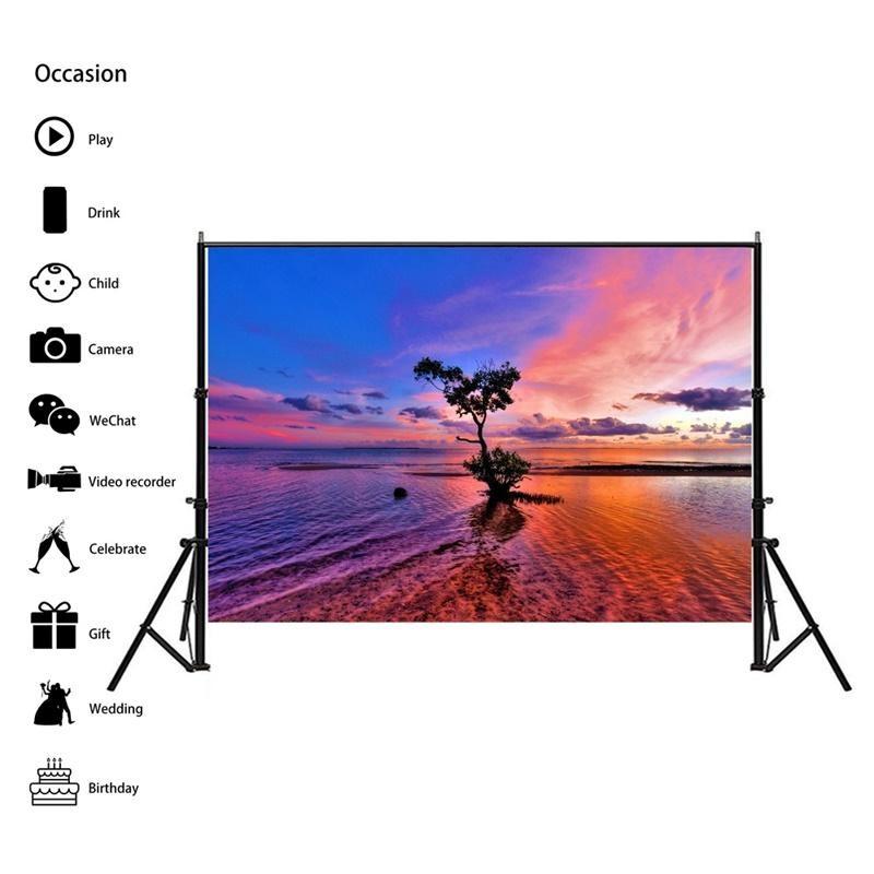 Beach Seaside Scenery Series Background Cloth for Summer Parties,Events,Photo Shoot Backdrop,Beach Theme Decor,Weddings