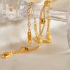 Versatile Accessories for Women Jewelry Fashion Beaded Bracelet Personalized Gold Plated Bracelets Stainless Steel ALN2601000136
