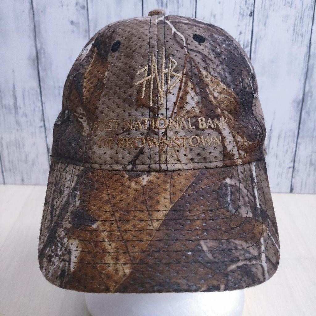 [USED] Realtree Camo 6-Panel Cap In Brown Earth Tones with Embroidered Logo